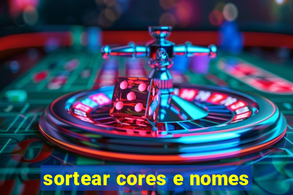 sortear cores e nomes